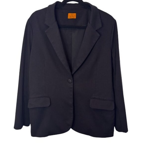 Mary Crafts black single button career casual blazer size 18 - Picture 3 of 8